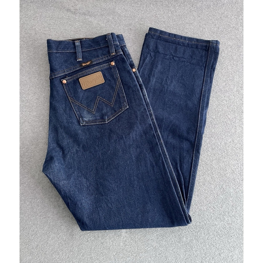 Vintage Wrangler Jeans Mens‎ 32x31 Blue Denim Straight Leg Dark Wash Y2K 13MWZ